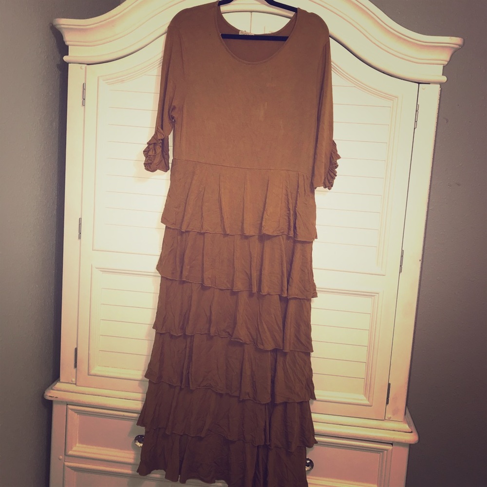 ❌SOLD❌ Mustard Nuggles Dress